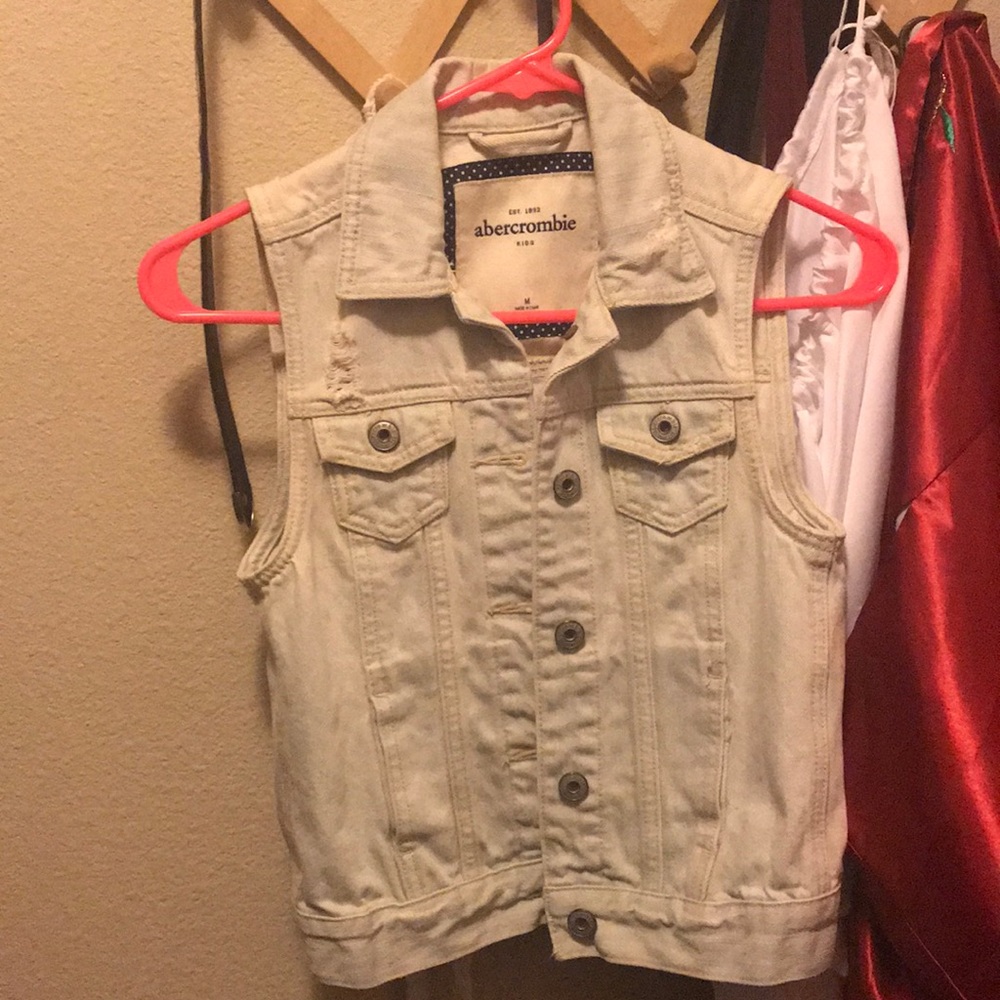 Abercrombie kids jean vest